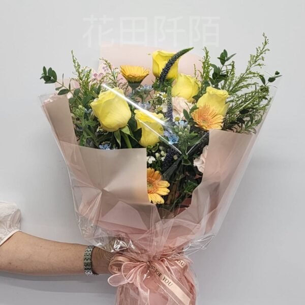 黃玫瑰花束