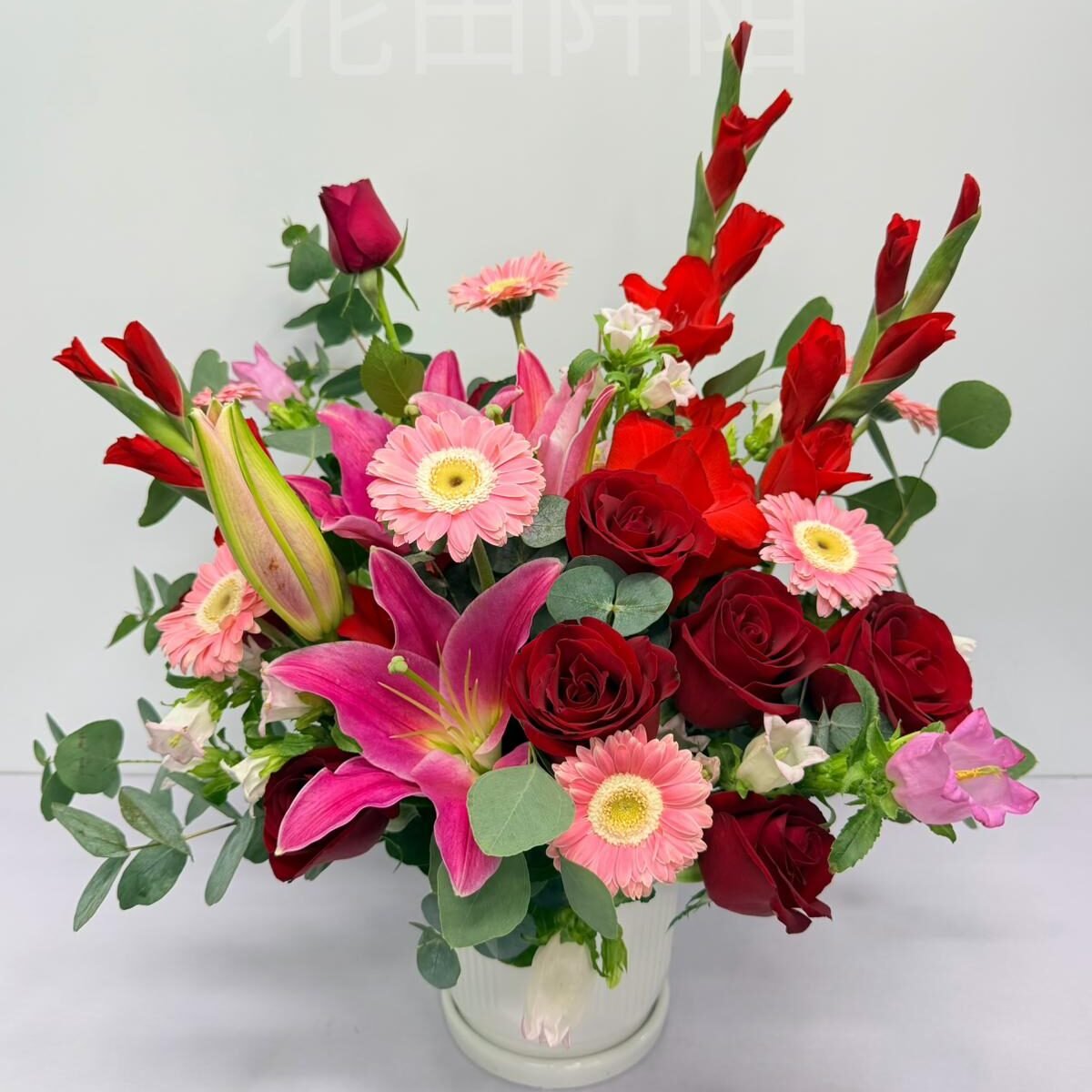 玫瑰百合枱花