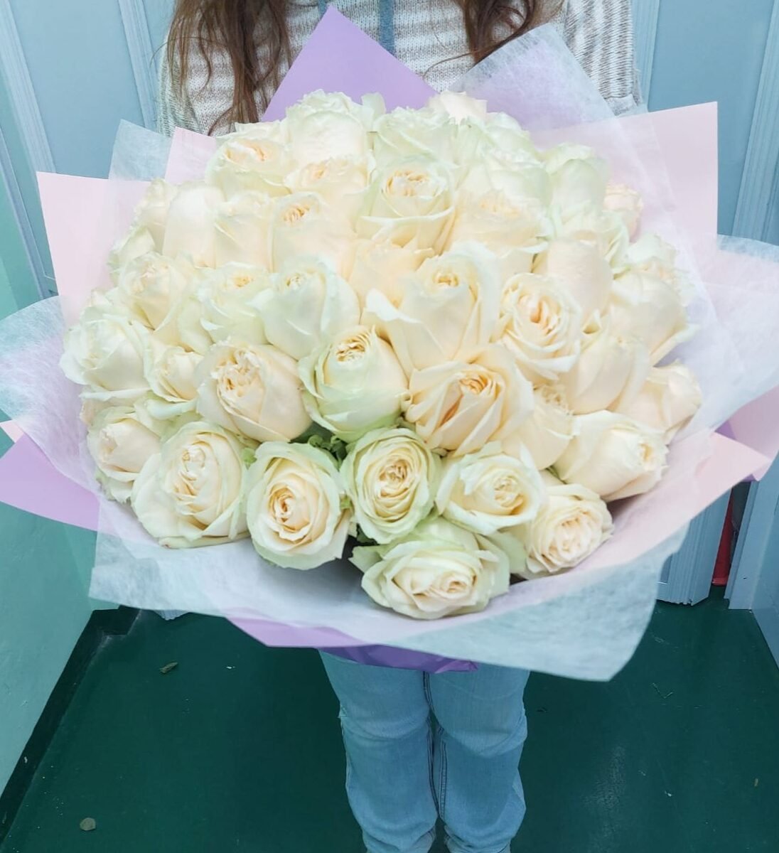 祝求婚成功花束-30枝香檳色玫瑰