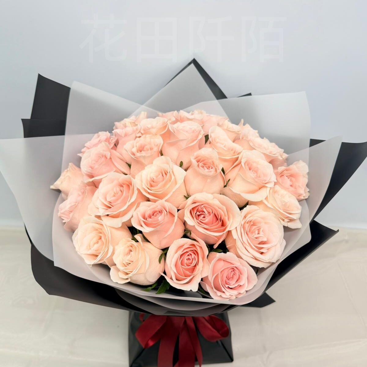 祝求婚成功花束-30枝淺粉色玫瑰